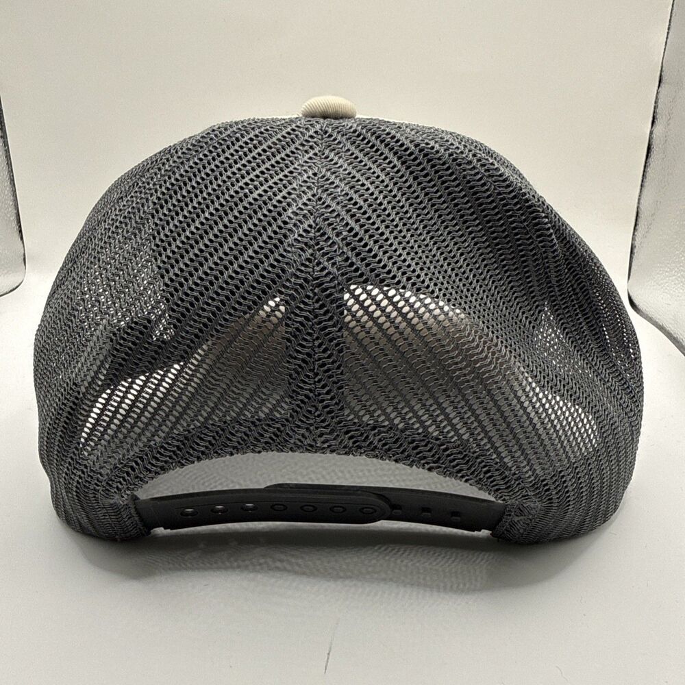 Columbia Sportswear Beige And Grey Men's Snapback Spring Grove Trucker Hat - Picture 3 of 7